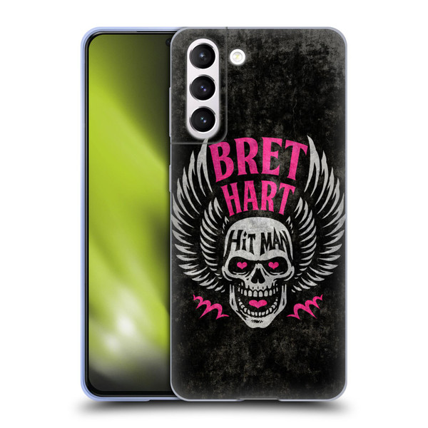 WWE Bret Hart Hitman Skull Soft Gel Case for Samsung Galaxy S21 5G