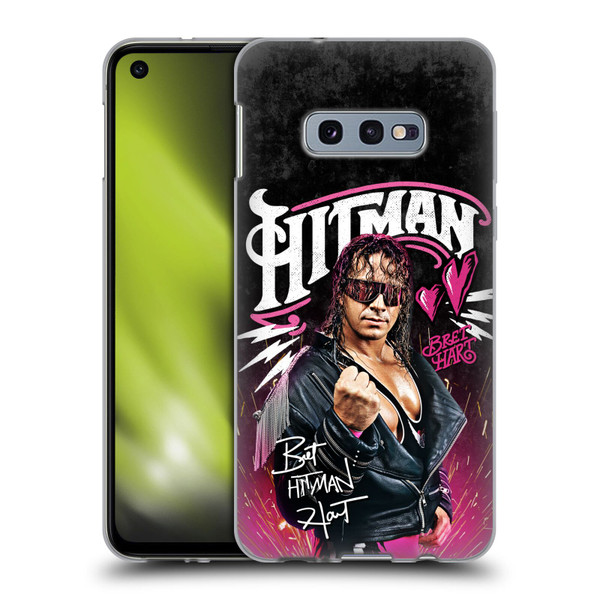 WWE Bret Hart Hitman Graphics Soft Gel Case for Samsung Galaxy S10e