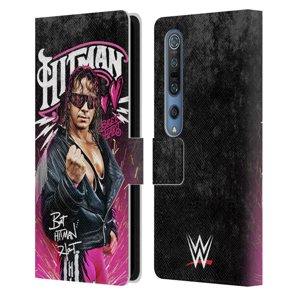 WWE Bret Hart Hitman Graphics Leather Book Wallet Case Cover For Xiaomi Mi 10 5G / Mi 10 Pro 5G