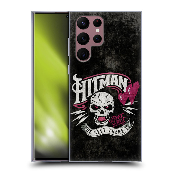 WWE Bret Hart Hitman Logo Soft Gel Case for Samsung Galaxy S22 Ultra 5G