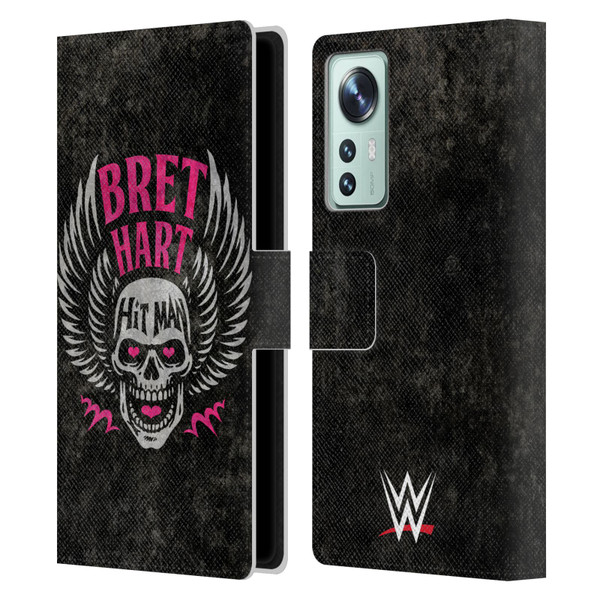 WWE Bret Hart Hitman Skull Leather Book Wallet Case Cover For Xiaomi 12