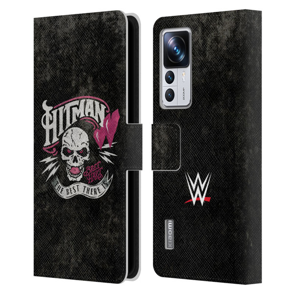 WWE Bret Hart Hitman Logo Leather Book Wallet Case Cover For Xiaomi 12T Pro