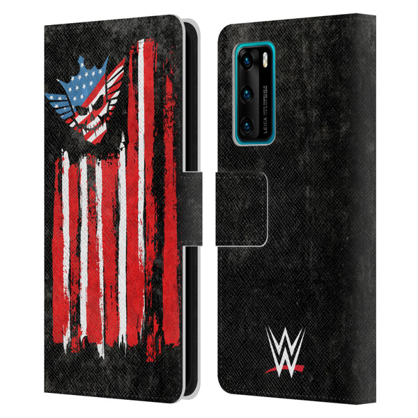 WWE Cody Rhodes American Nightmare Flag Leather Book Wallet Case Cover For Huawei P40 5G