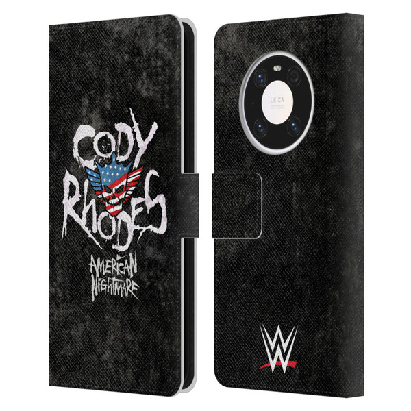 WWE Cody Rhodes Distressed Name Leather Book Wallet Case Cover For Huawei Mate 40 Pro 5G