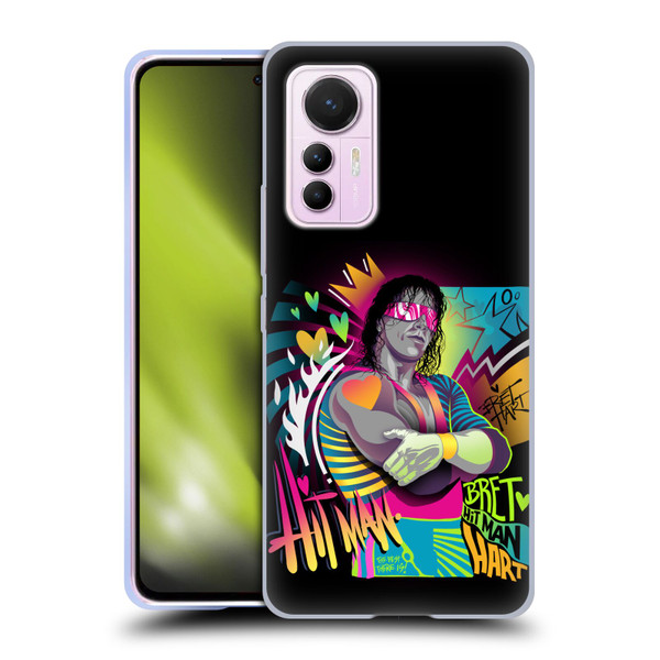 WWE Bret Hart Neon Art Soft Gel Case for Xiaomi 12 Lite