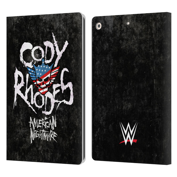 WWE Cody Rhodes Distressed Name Leather Book Wallet Case Cover For Apple iPad 10.2 2019/2020/2021