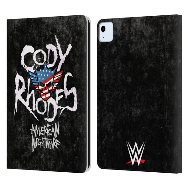 WWE Cody Rhodes Distressed Name Leather Book Wallet Case Cover For Apple iPad Air 2020 / 2022