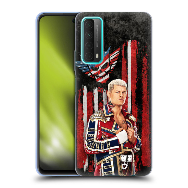 WWE Cody Rhodes American Nightmare Flag Soft Gel Case for Huawei P Smart (2021)