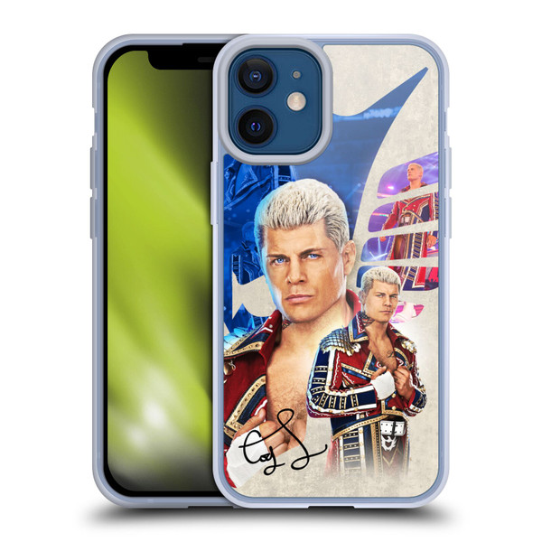 WWE Cody Rhodes Superstar Graphics Soft Gel Case for Apple iPhone 12 Mini & MagSafe