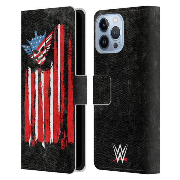 WWE Cody Rhodes American Nightmare Flag Leather Book Wallet Case Cover For Apple iPhone 13 Pro Max