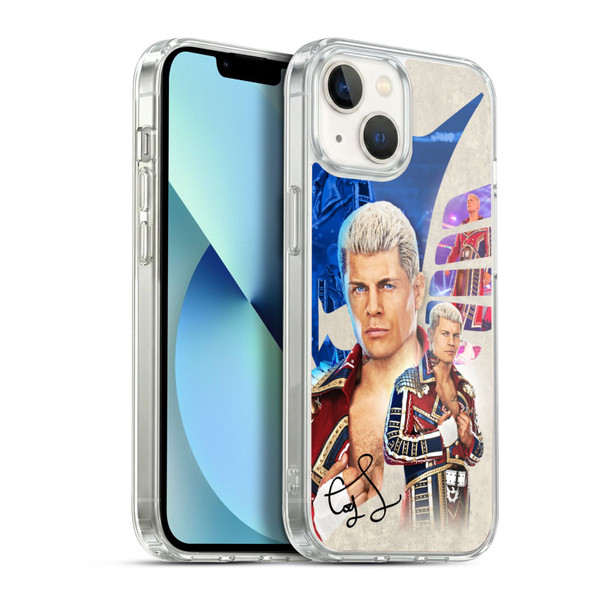 WWE Cody Rhodes Superstar Graphics Soft Gel Case for Apple iPhone 13