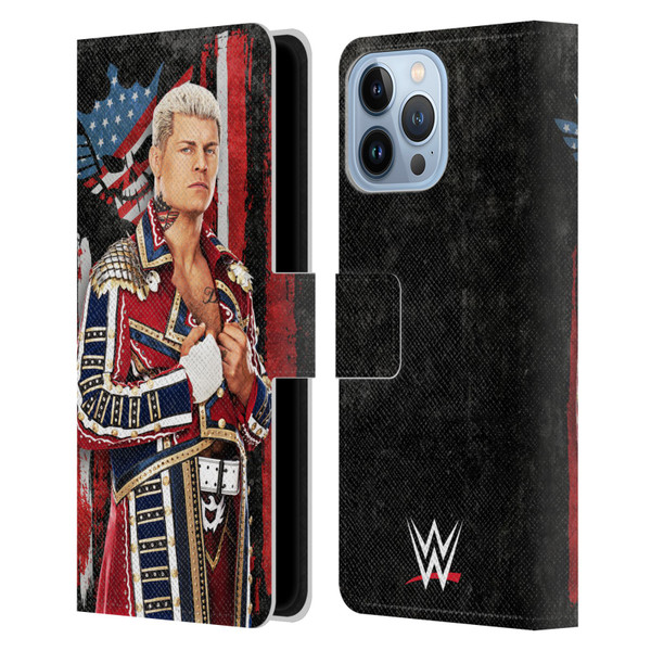 WWE Cody Rhodes Superstar Flag Leather Book Wallet Case Cover For Apple iPhone 13 Pro Max