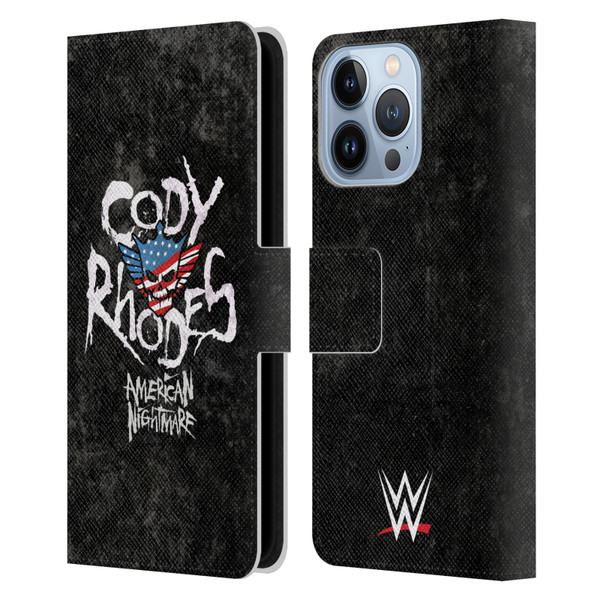 WWE Cody Rhodes Distressed Name Leather Book Wallet Case Cover For Apple iPhone 13 Pro