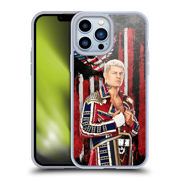 WWE Cody Rhodes American Nightmare Flag Soft Gel Case for Apple iPhone 13 Pro Max
