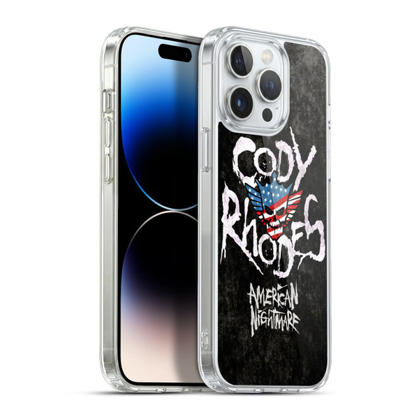 WWE Cody Rhodes Distressed Name Soft Gel Case for Apple iPhone 13 Pro Max & MagSafe