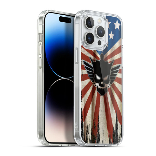 WWE Cody Rhodes Distressed Flag Soft Gel Case for Apple iPhone 13 Pro Max & MagSafe