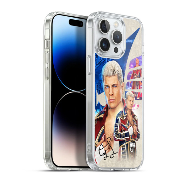 WWE Cody Rhodes Superstar Graphics Soft Gel Case for Apple iPhone 13 Pro Max & MagSafe