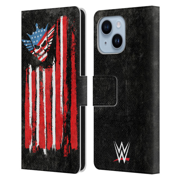 WWE Cody Rhodes American Nightmare Flag Leather Book Wallet Case Cover For Apple iPhone 14 Plus
