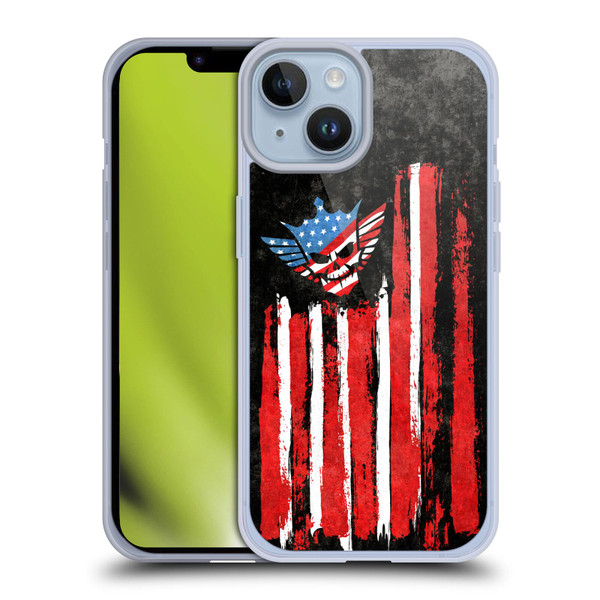 WWE Cody Rhodes Superstar Flag Soft Gel Case for Apple iPhone 14 & MagSafe