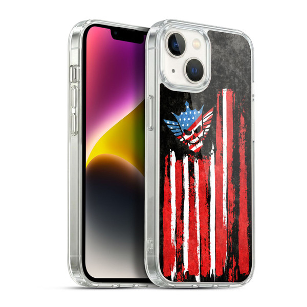 WWE Cody Rhodes Superstar Flag Soft Gel Case for Apple iPhone 14