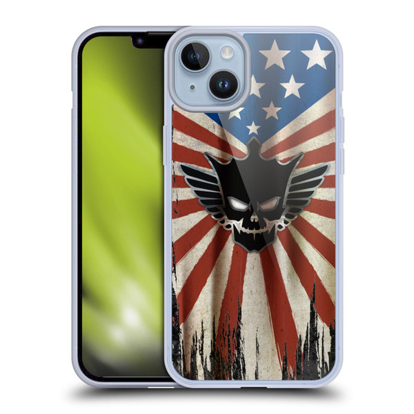 WWE Cody Rhodes Distressed Flag Soft Gel Case for Apple iPhone 14 Plus