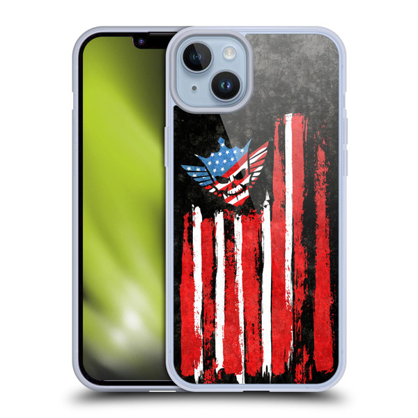 WWE Cody Rhodes Superstar Flag Soft Gel Case for Apple iPhone 14 Plus & MagSafe