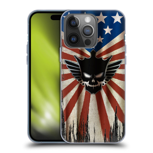 WWE Cody Rhodes Distressed Flag Soft Gel Case for Apple iPhone 14 Pro