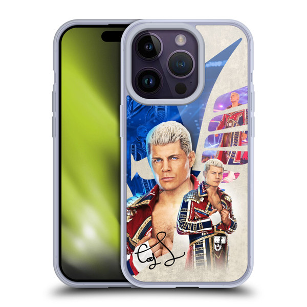 WWE Cody Rhodes Superstar Graphics Soft Gel Case for Apple iPhone 14 Pro & MagSafe