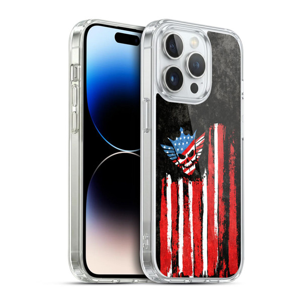 WWE Cody Rhodes Superstar Flag Soft Gel Case for Apple iPhone 14 Pro & MagSafe
