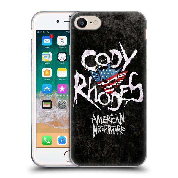 WWE Cody Rhodes Distressed Name Soft Gel Case for Apple iPhone 7 / 8 / SE 2020 & 2022