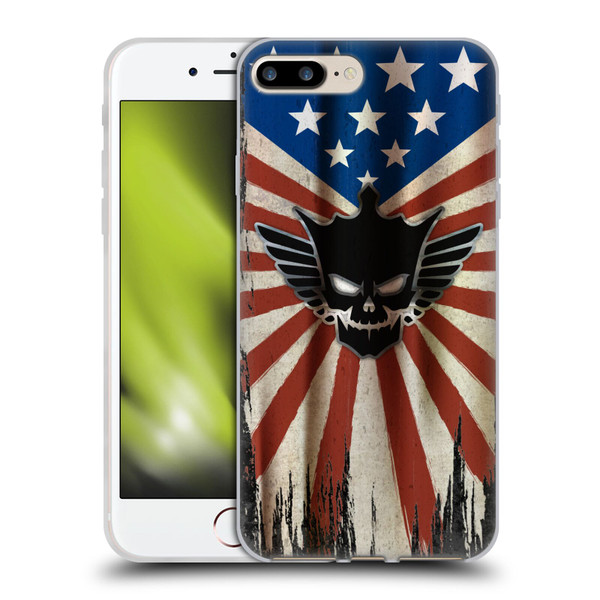 WWE Cody Rhodes Distressed Flag Soft Gel Case for Apple iPhone 7 Plus / iPhone 8 Plus