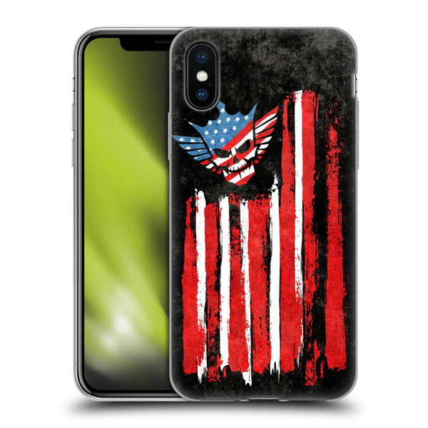 WWE Cody Rhodes Superstar Flag Soft Gel Case for Apple iPhone X / iPhone XS