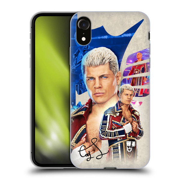 WWE Cody Rhodes Superstar Graphics Soft Gel Case for Apple iPhone XR