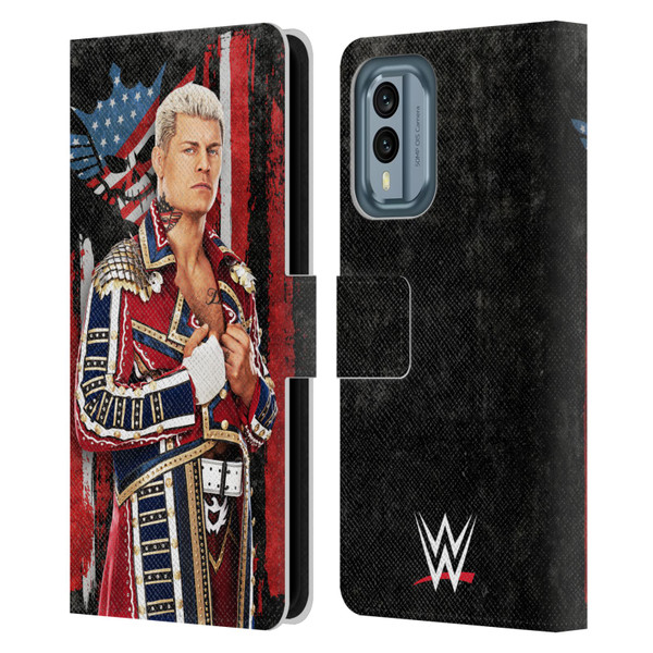 WWE Cody Rhodes Superstar Flag Leather Book Wallet Case Cover For Nokia X30