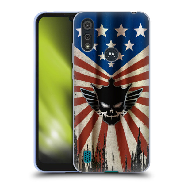 WWE Cody Rhodes Distressed Flag Soft Gel Case for Motorola Moto E6s (2020)