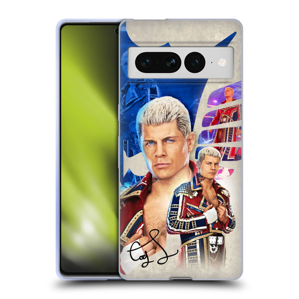 WWE Cody Rhodes Superstar Graphics Soft Gel Case for Google Pixel 7 Pro WWE Cody Rhodes Superstar Graphics Soft Gel Case for Google Pixel 7 Pro