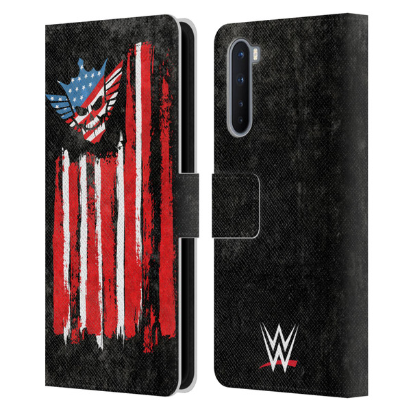 WWE Cody Rhodes American Nightmare Flag Leather Book Wallet Case Cover For OnePlus Nord 5G