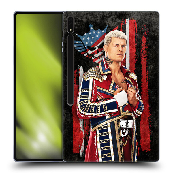 WWE Cody Rhodes American Nightmare Flag Soft Gel Case for Samsung Galaxy Tab S8 Ultra