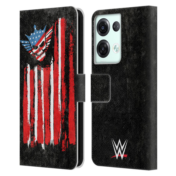 WWE Cody Rhodes American Nightmare Flag Leather Book Wallet Case Cover For OPPO Reno8 Pro