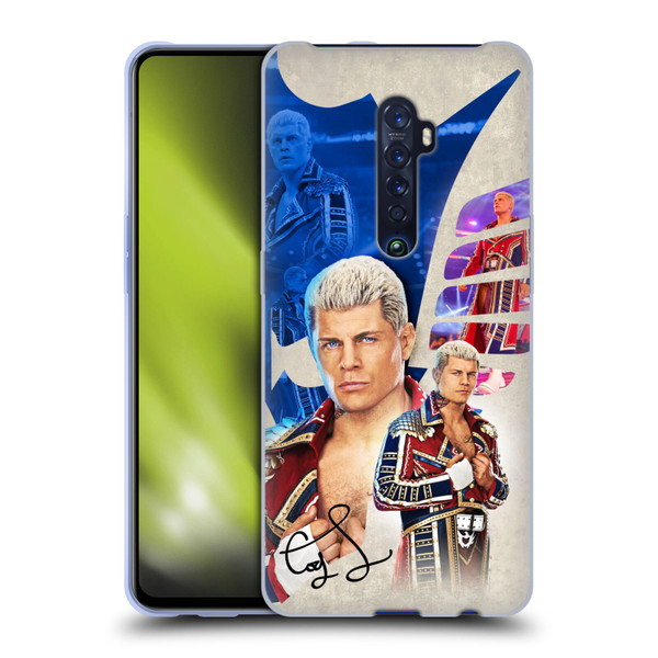WWE Cody Rhodes Superstar Graphics Soft Gel Case for OPPO Reno 2