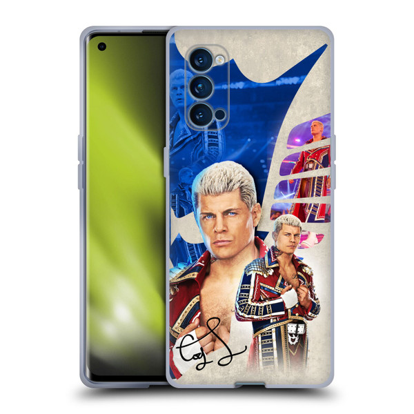WWE Cody Rhodes Superstar Graphics Soft Gel Case for OPPO Reno 4 Pro 5G