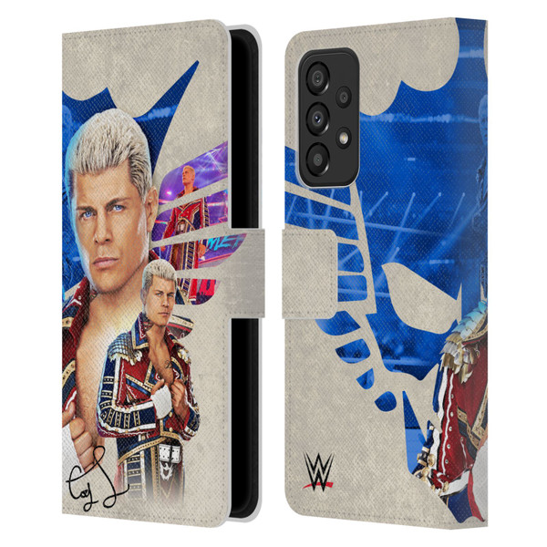 WWE Cody Rhodes Superstar Graphics Leather Book Wallet Case Cover For Samsung Galaxy A33 5G (2022)