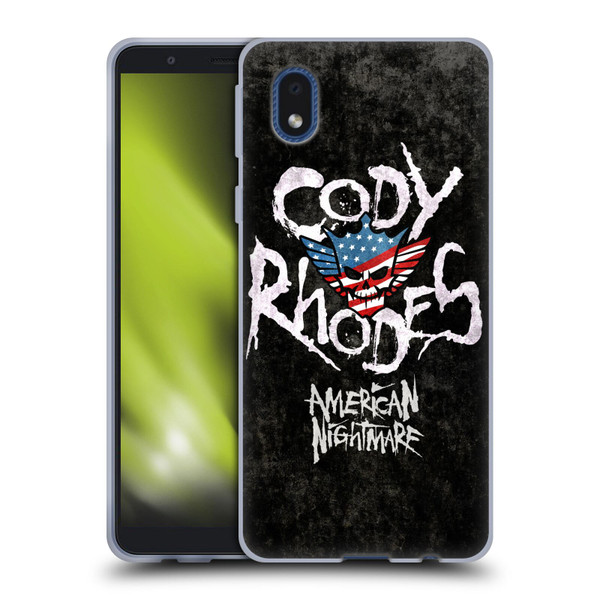 WWE Cody Rhodes Distressed Name Soft Gel Case for Samsung Galaxy A01 Core (2020)