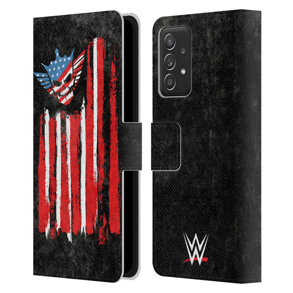 WWE Cody Rhodes American Nightmare Flag Leather Book Wallet Case Cover For Samsung Galaxy A52 / A52s / 5G (2021)