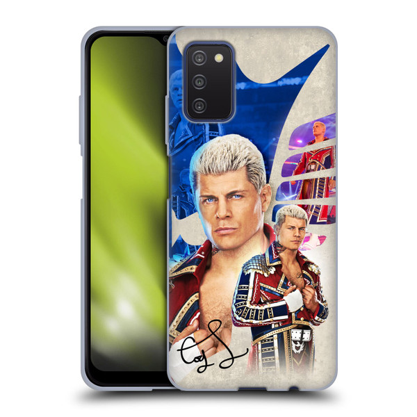 WWE Cody Rhodes Superstar Graphics Soft Gel Case for Samsung Galaxy A03s (2021)