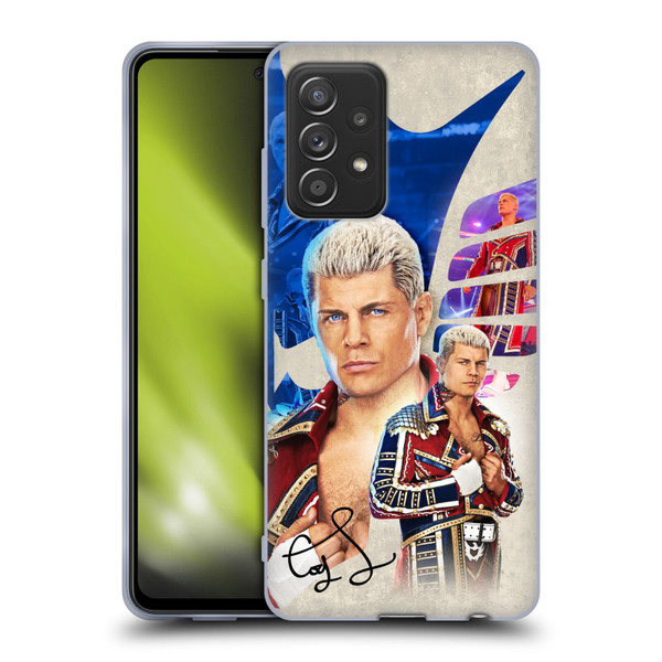 WWE Cody Rhodes Superstar Graphics Soft Gel Case for Samsung Galaxy A52 / A52s / 5G (2021)