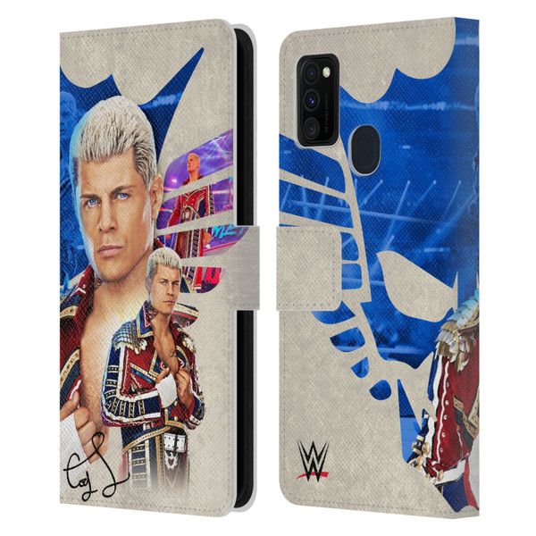 WWE Cody Rhodes Superstar Graphics Leather Book Wallet Case Cover For Samsung Galaxy M30s (2019)/M21 (2020)