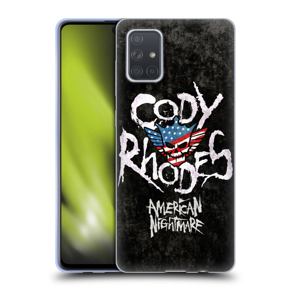 WWE Cody Rhodes Distressed Name Soft Gel Case for Samsung Galaxy A71 (2019)