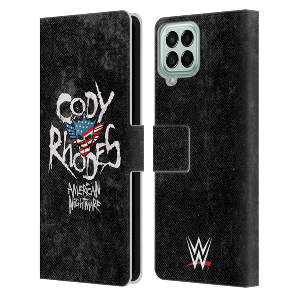 WWE Cody Rhodes Distressed Name Leather Book Wallet Case Cover For Samsung Galaxy M33 (2022)