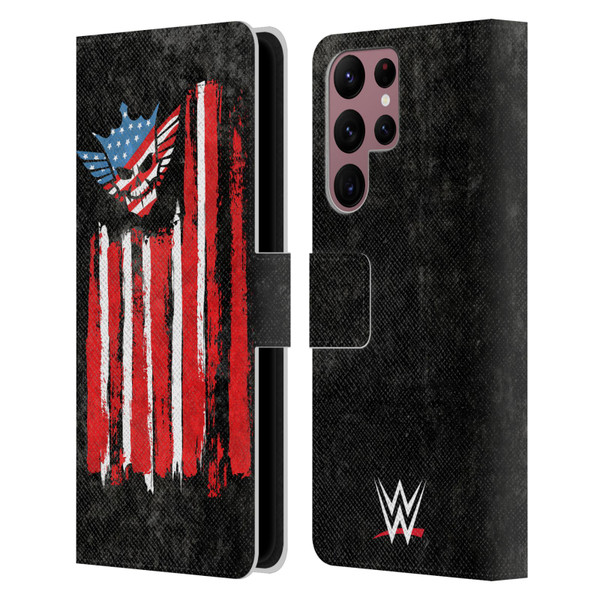WWE Cody Rhodes American Nightmare Flag Leather Book Wallet Case Cover For Samsung Galaxy S22 Ultra 5G